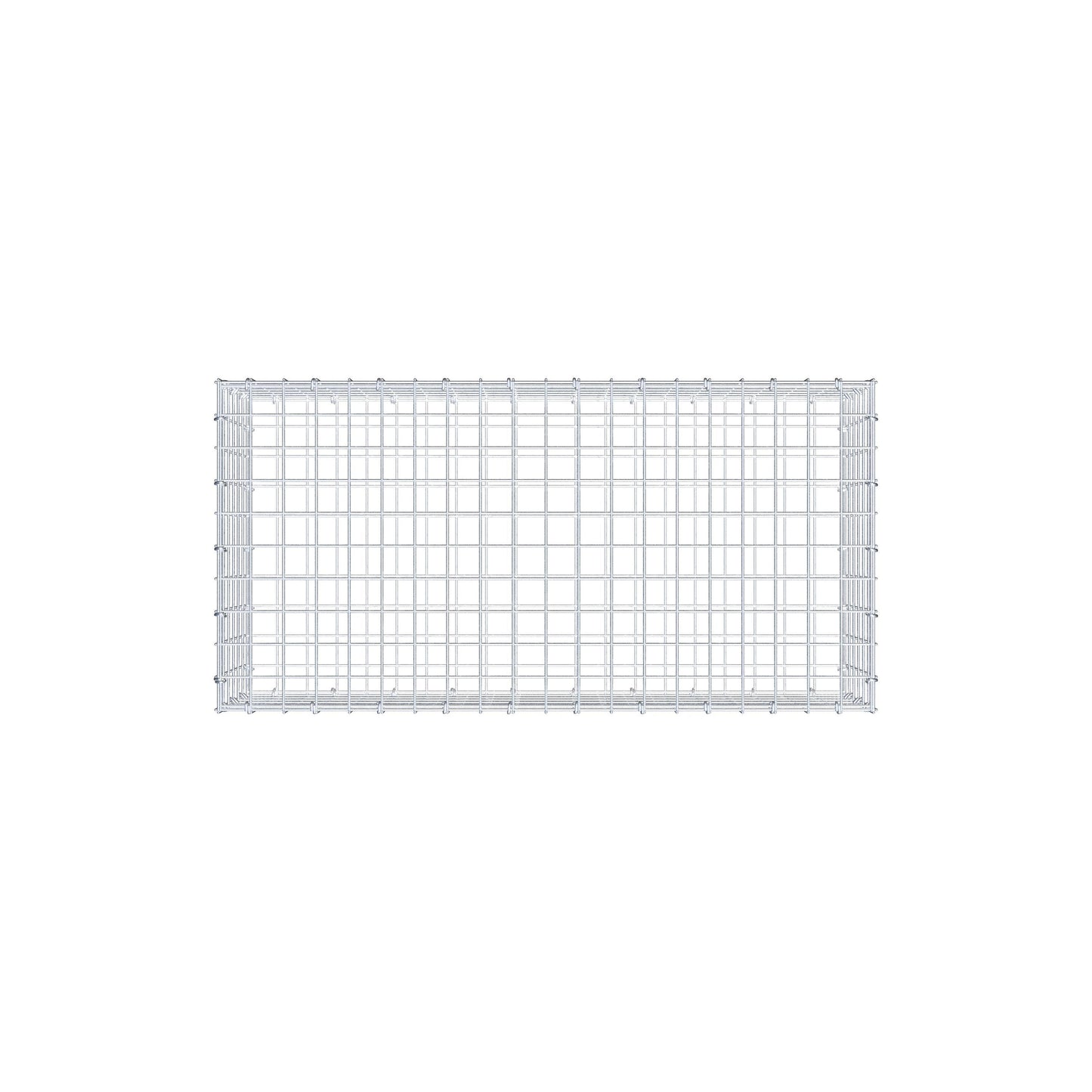 Gavión 100 cm x 30 cm x 50 cm (L x A x P), malla 5 cm x 5 cm, anillo en C