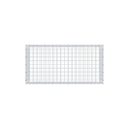 Gavión 100 cm x 30 cm x 50 cm (L x A x P), malla 5 cm x 5 cm, anillo en C