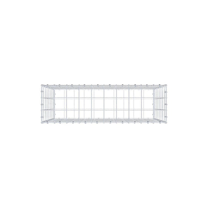 Gabion 100 cm x 80 cm x 30 cm (L x H x D), maskestørrelse 10 x 10 cm, spiralring
