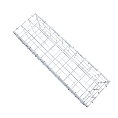 Gavión 100 cm x 30 cm x 30 cm (L x A x P), malla 10 cm x 10 cm, anillo en C