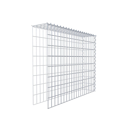 Grown-on gabion type 4 100 cm x 80 cm x 20 cm (L x H x D), mesh size 5 cm x 10 cm, spiral