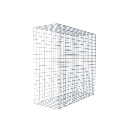 Gabbione aggiuntivo tipo 2 100 cm x 100 cm x 40 cm (L x H x P), maglia 5 cm x 5 cm, anello a C