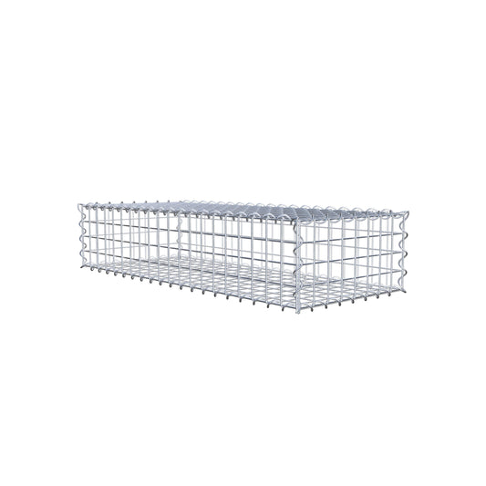 Gabião 100 cm x 20 cm x 40 cm (C x A x P), malhagem 5 cm x 5 cm, espiral