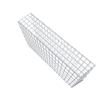 Monteret gabion type 2 100 cm x 60 cm x 20 cm, maskestørrelse 5 cm x 10 cm, C-ring