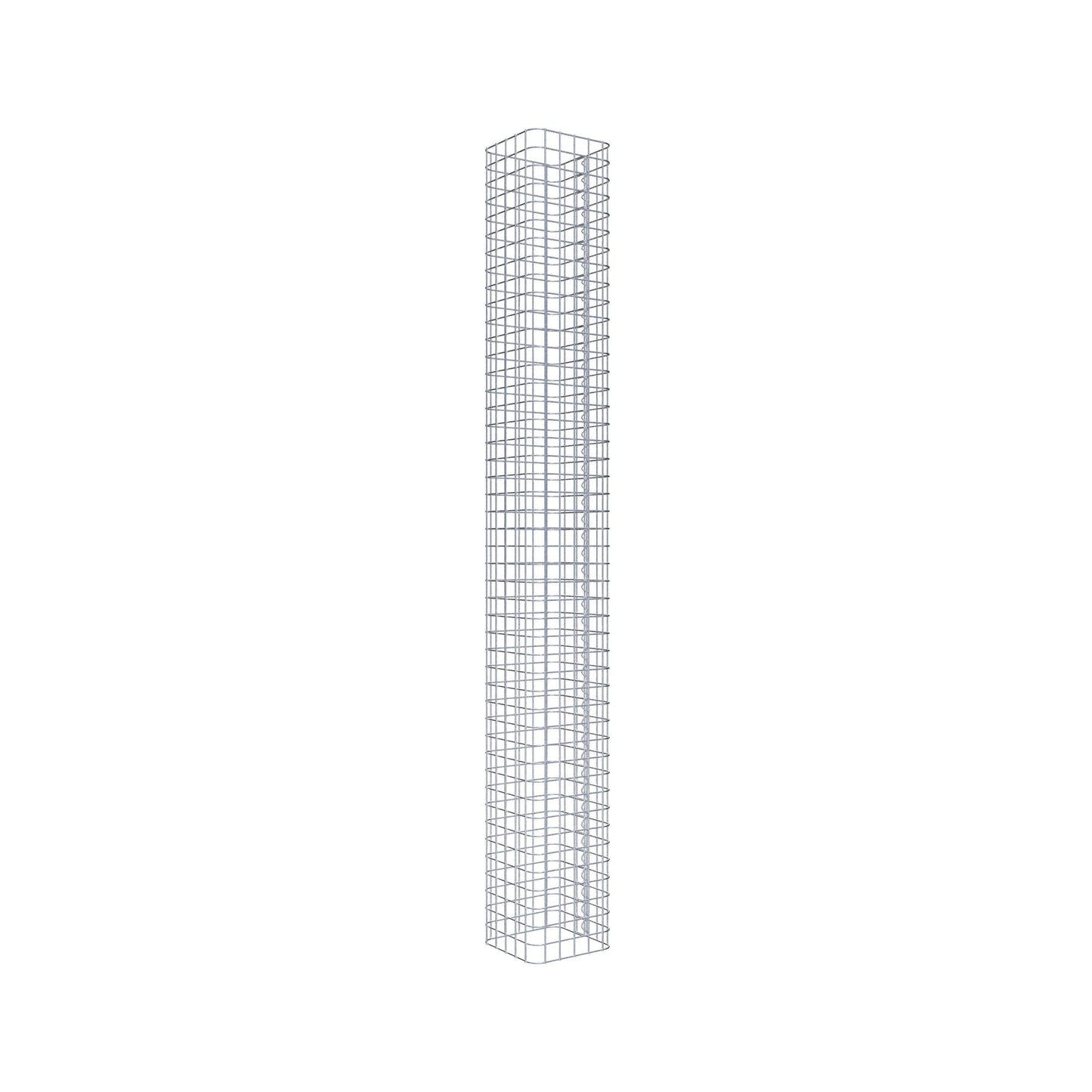 Columna de gaviones angular 27 cm x 27 cm, 230 cm de altura, MW 5 cm x 5 cm