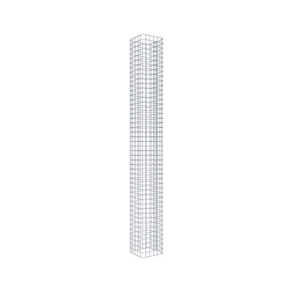 Columna de gaviones angular 27 cm x 27 cm, 230 cm de altura, MW 5 cm x 5 cm