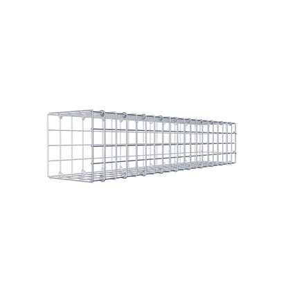 Fästbar gabion typ 2 100 cm x 20 cm x 20 cm (L x H x D), maskstorlek 5 cm x 5 cm, C-ring