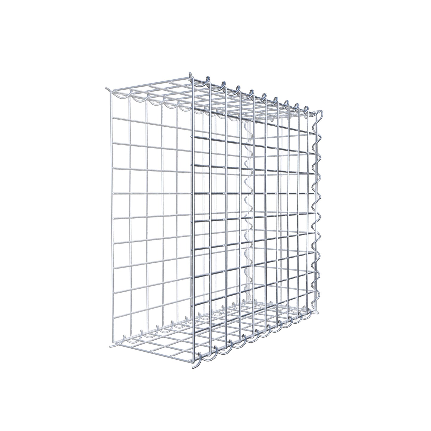 Opvokset gabion type 2 50 cm x 50 cm x 20 cm (L x H x D), maskestørrelse 5 cm x 5 cm, spiral