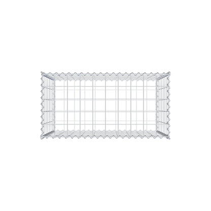 Gavión 100 cm x 70 cm x 50 cm (L x A x P), luz de malla 10 cm x 10 cm, en espiral