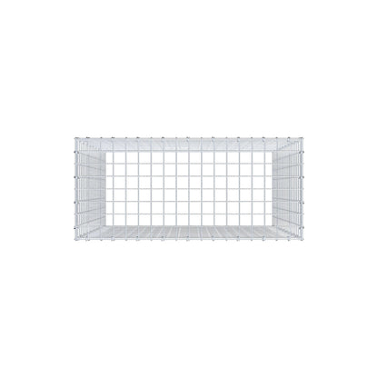 Mounted gabion type 3 100 cm x 90 cm x 40 cm (L x H x D), mesh size 5 cm x 5 cm, C-ring