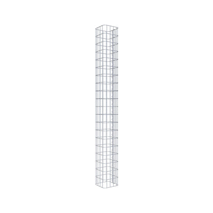 Colonna di gabbioni, quadrata 22 cm x 22 cm, alta 200 cm, MW 5 cm x 10 cm