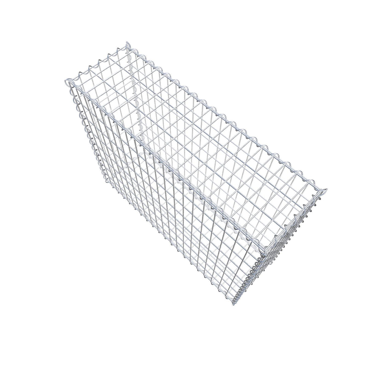 Gabion 100 cm x 80 cm x 30 cm (L x H x D), mesh size 5 cm x 10 cm, spiral