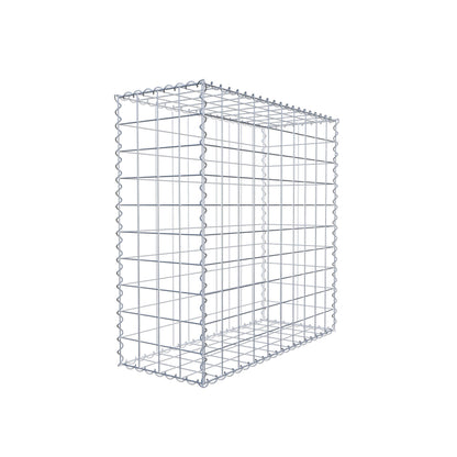 Gabion 100 cm x 100 cm x 40 cm (L x H x D), maskestørrelse 10 cm x 10 cm, spiral