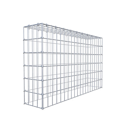 Gavión complementario de tipo 3 100 cm x 60 cm x 20 cm (largo x alto x fondo), malla 5 cm x 10 cm, anillo en C
