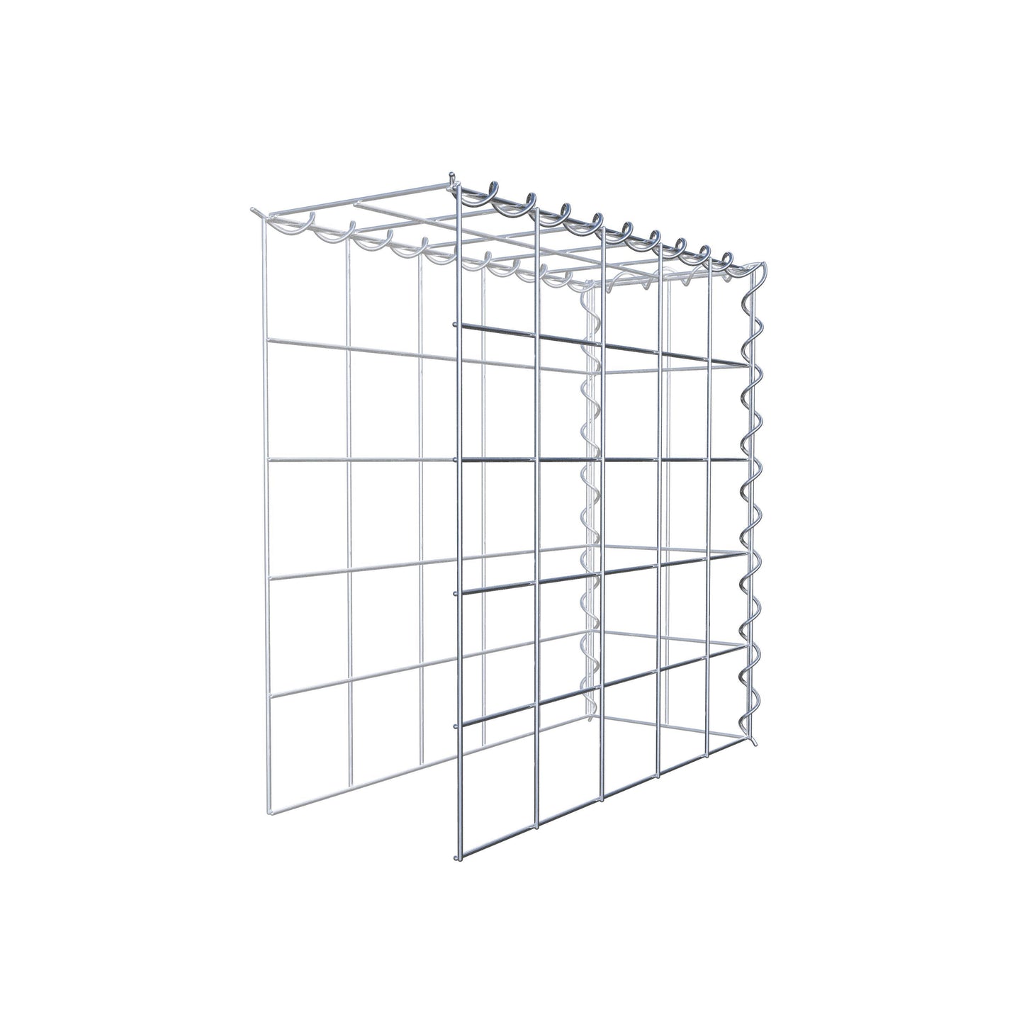 Add-on schanskorf type 4 50 cm x 50 cm x 20 cm (L x H x D), maaswijdte 10 cm x 10 cm, spiraal