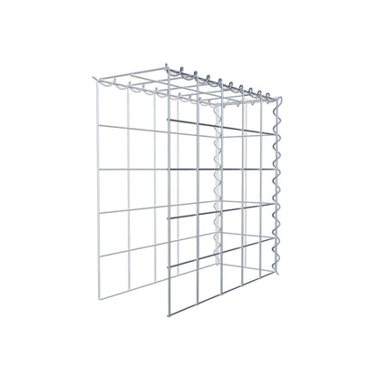 Add-on schanskorf type 4 50 cm x 50 cm x 20 cm (L x H x D), maaswijdte 10 cm x 10 cm, spiraal