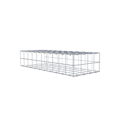 Type 2 oplegkorf 100 cm x 20 cm x 40 cm (L x H x D), maaswijdte 10 cm x 10 cm, C-ring