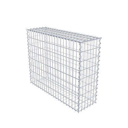 Gabião 100 cm x 80 cm x 30 cm (C x A x P), malhagem 5 cm x 10 cm, espiral