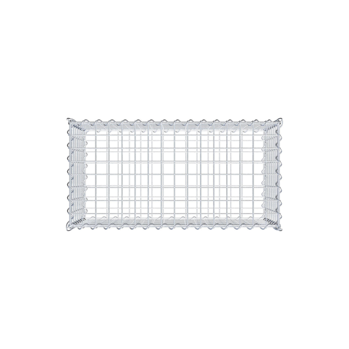 Gavión 80 cm x 40 cm x 40 cm (L x A x P), luz de malla 5 cm x 5 cm, en espiral