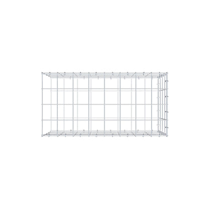 Fourche rapportée type 2 80 cm x 40 cm x 40 cm (L x H x P), mailles 10 cm x 10 cm, anneau en C