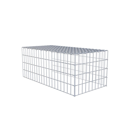 Pila adicional tipo 4 100 cm x 40 cm x 50 cm (L x A x P), malla 5 cm x 10 cm, anillo en C