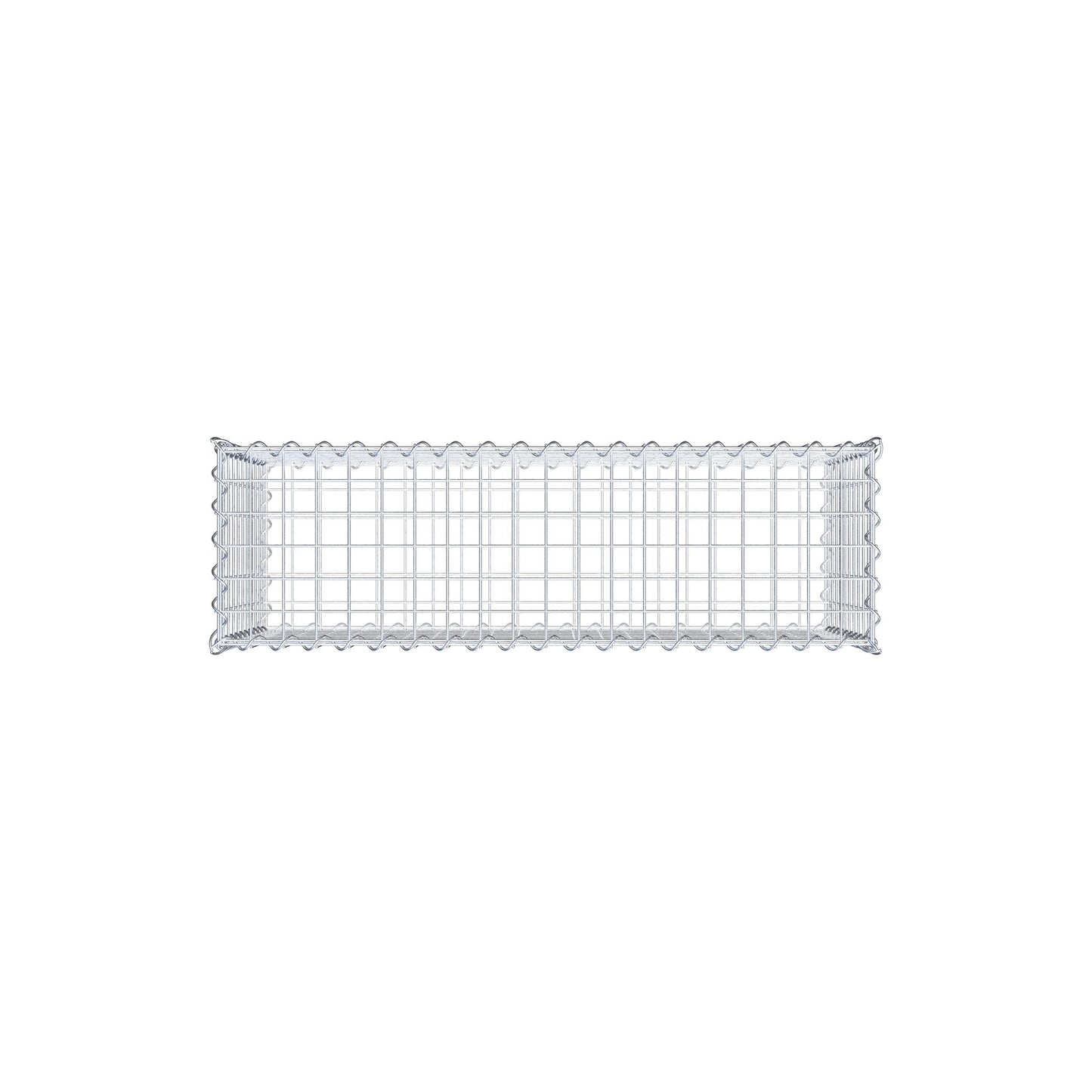 Gabião 100 cm x 50 cm x 30 cm (C x A x P), malhagem 5 cm x 5 cm, espiral