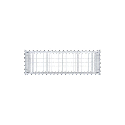 Gabião 100 cm x 50 cm x 30 cm (C x A x P), malhagem 5 cm x 5 cm, espiral
