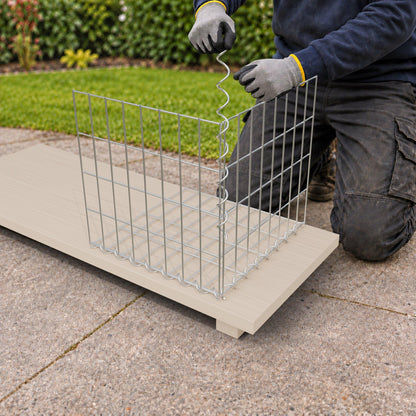 Gabion 40 cm x 40 cm x 40 cm (L x H x P), mailles 5 cm x 10 cm, spirale
