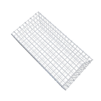 Gabbione 100 cm x 40 cm x 50 cm (L x H x P), maglia 5 cm x 10 cm, anello a C