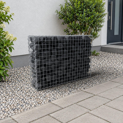 Gabion 100 cm x 70 cm x 20 cm (L x H x D), maskstorlek 5 cm x 5 cm, spiral