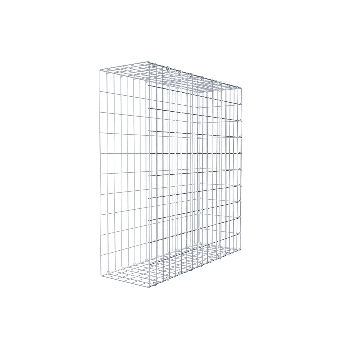 Monteret gabion type 2 100 cm x 90 cm x 30 cm, maskestørrelse 5 cm x 10 cm, C-ring