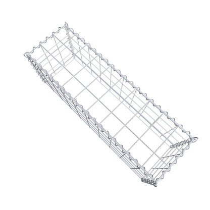 Opvokset gabion type 3 100 cm x 40 cm x 30 cm (L x H x D), maskestørrelse 10 cm x 10 cm, spiral