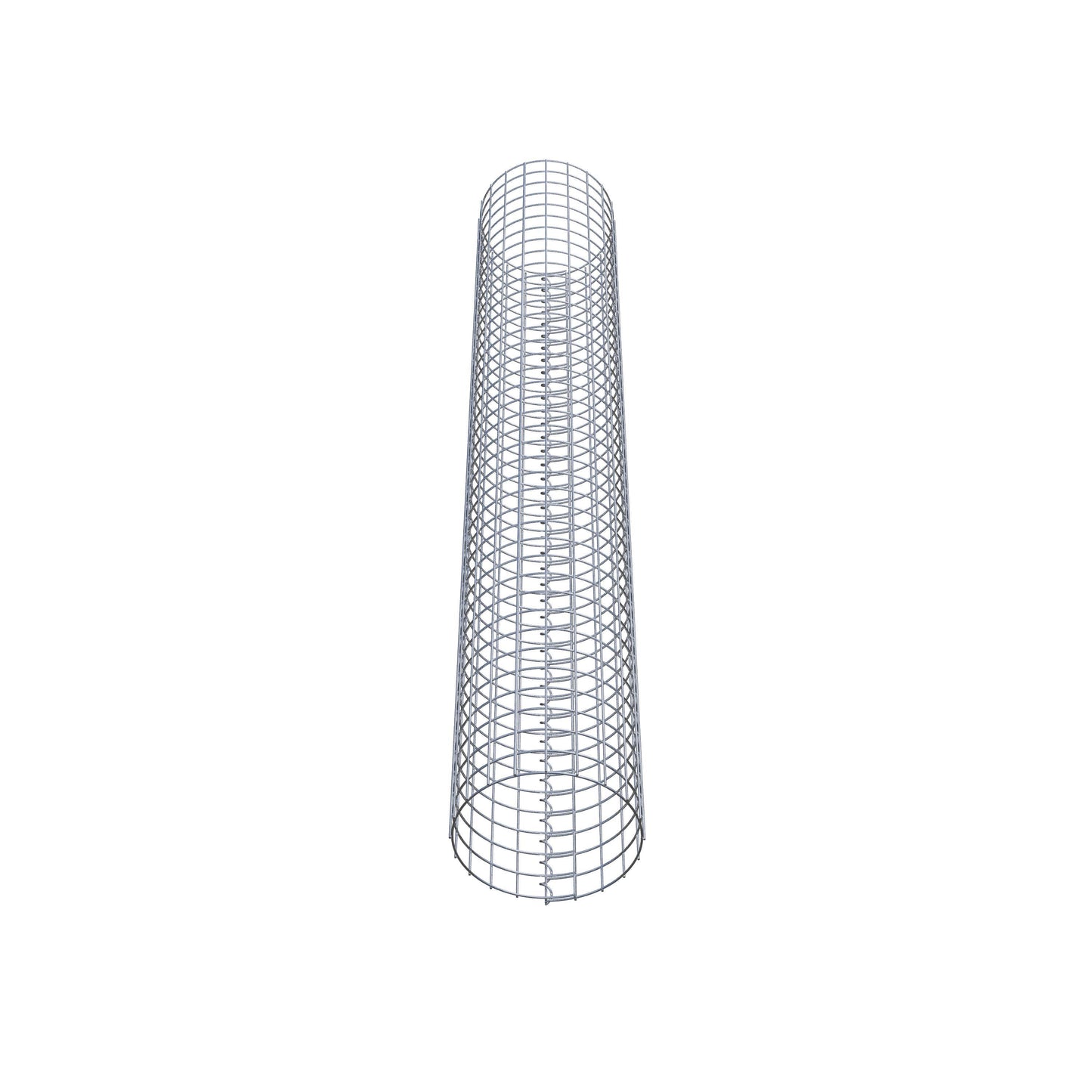 Columna de gaviones redonda de 32 cm de diámetro, 200 cm de altura, malla de 5 cm x 5 cm