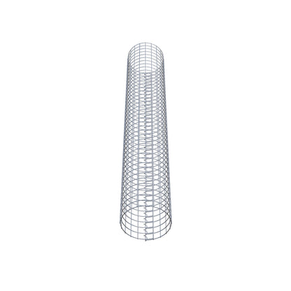 Columna de gaviones redonda de 32 cm de diámetro, 200 cm de altura, malla de 5 cm x 5 cm