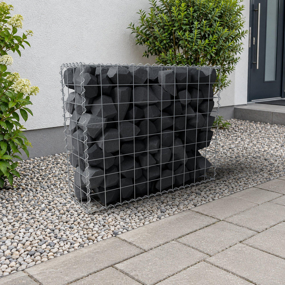 Gabbione 100 cm x 80 cm x 30 cm (L x H x P), maglia 10 cm x 10 cm, spirale
