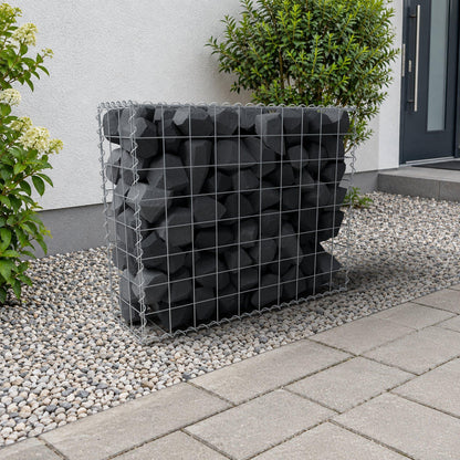 Gabbione 100 cm x 80 cm x 30 cm (L x H x P), maglia 10 cm x 10 cm, spirale