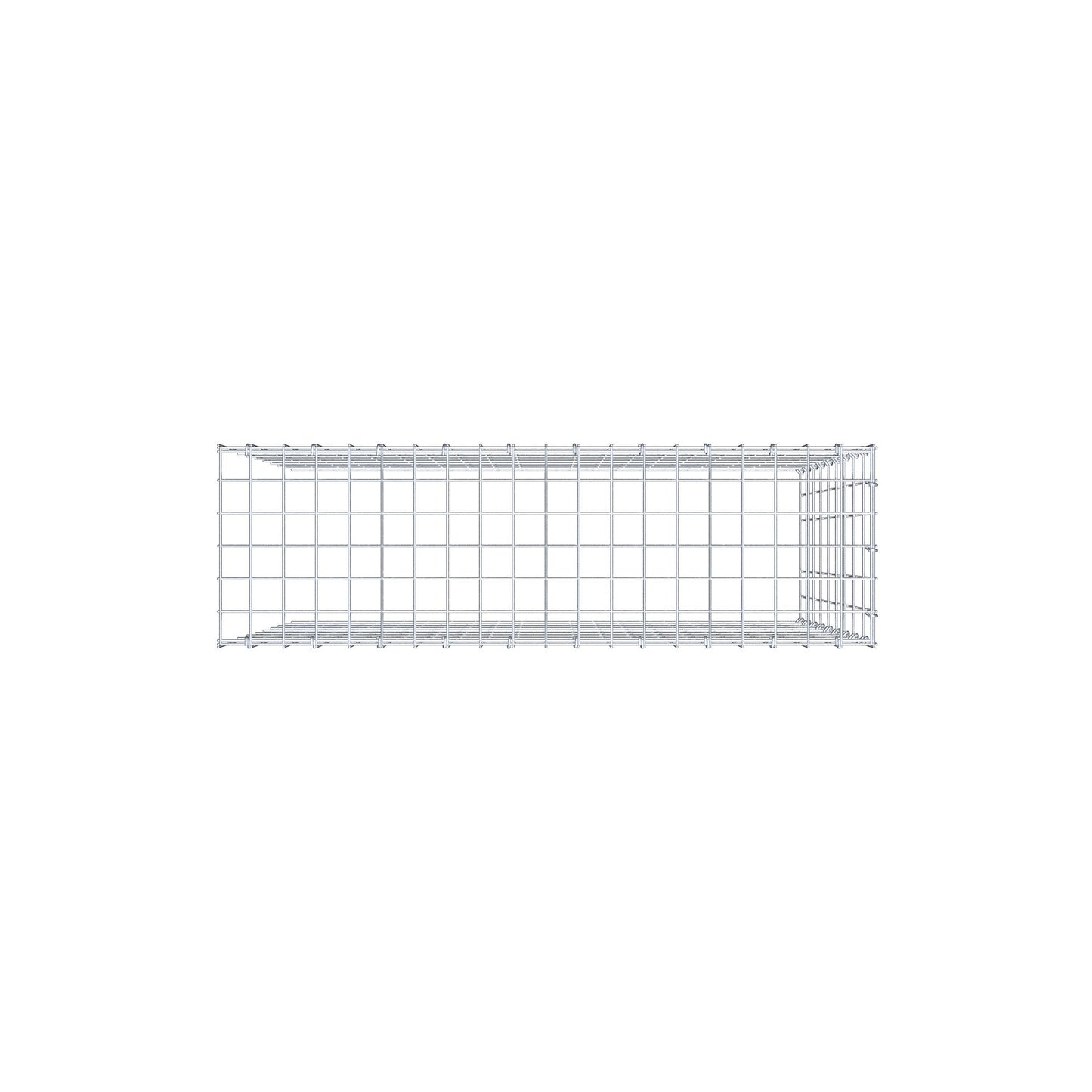 Gabbione aggiuntivo tipo 4 100 cm x 90 cm x 30 cm (L x H x P), maglia 5 cm x 10 cm, anello a C