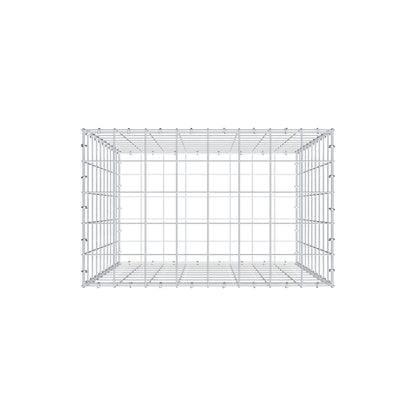 Gabião 100 cm x 80 cm x 50 cm (C x A x P), malhagem 10 cm x 10 cm, anel C