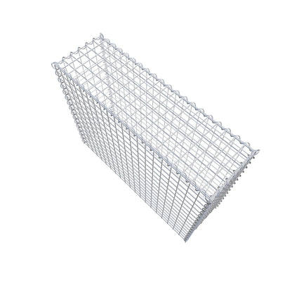 Opvokset gabion type 3 100 cm x 80 cm x 30 cm (L x H x D), maskestørrelse 5 cm x 5 cm, spiral