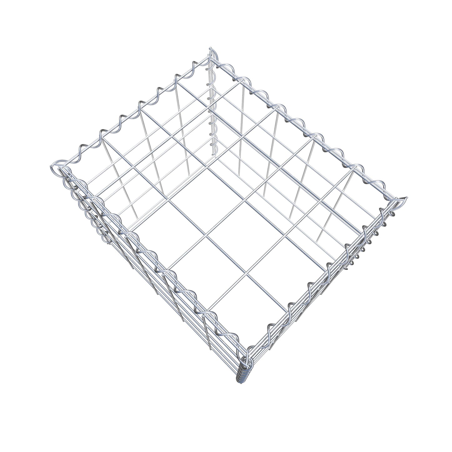 Gavión adicional tipo 3 50 cm x 40 cm x 40 cm (L x A x P), malla 10 cm x 10 cm, en espiral