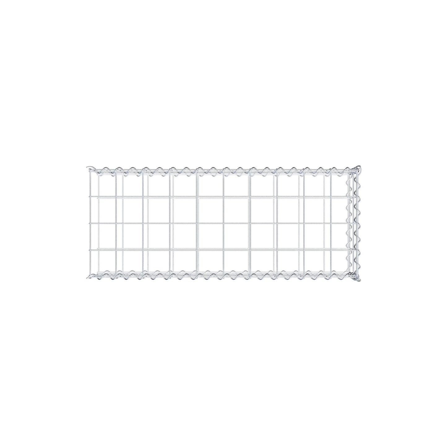 Gabião tipo 2 100 cm x 20 cm x 40 cm (C x A x P), malhagem 10 cm x 10 cm, espiral