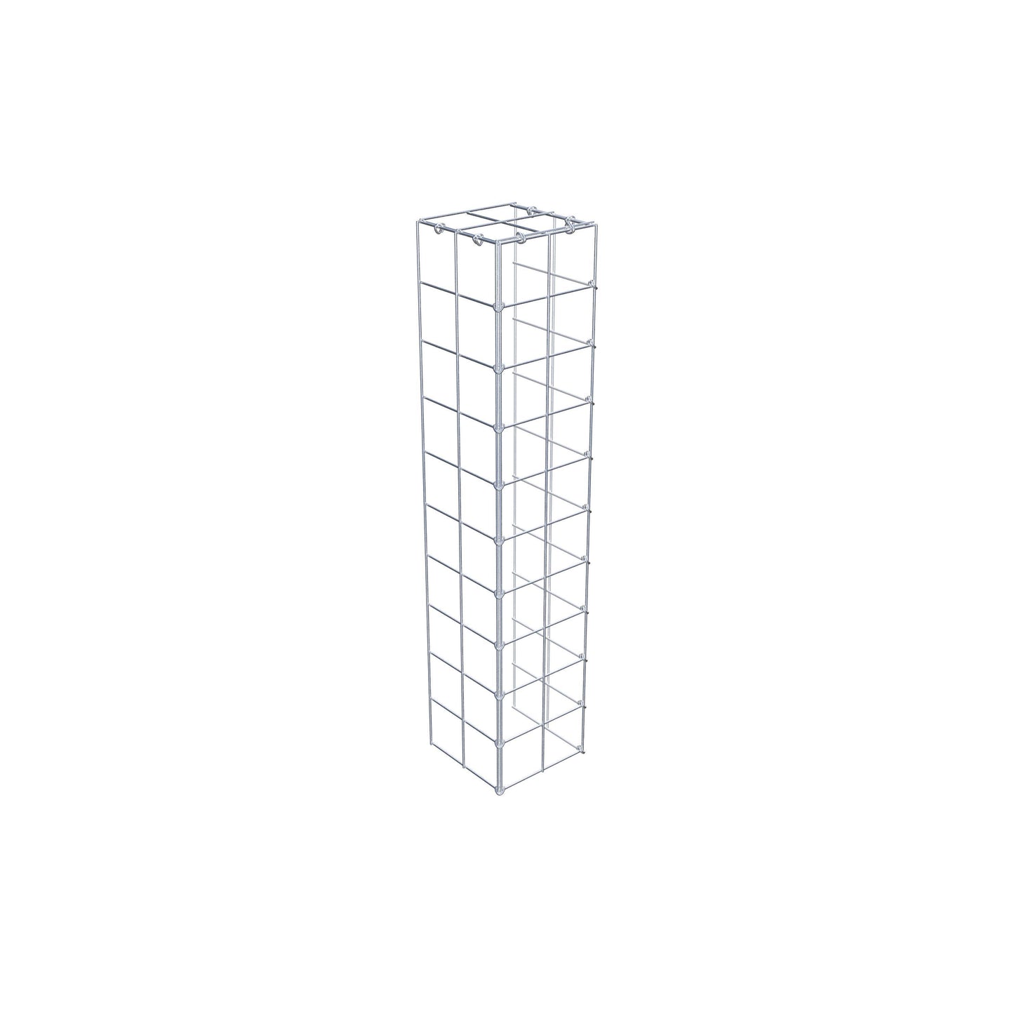 Type 4 oplegkorf 100 cm x 20 cm x 20 cm (L x H x D), maaswijdte 10 cm x 10 cm, C-ring