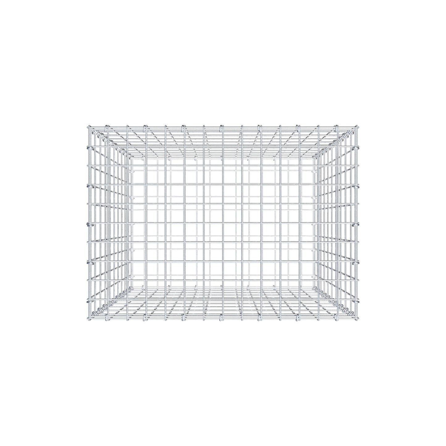 Gabion 100 cm x 70 cm x 50 cm (L x H x D), maskstorlek 5 cm x 10 cm, C-ring