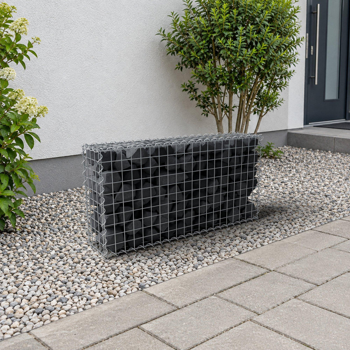 Gabion 100 cm x 50 cm x 20 cm (L x H x D), mesh size 5 cm x 5 cm, spiral