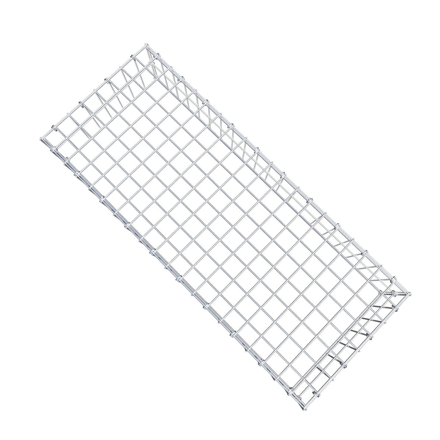 Gavión complementario de tipo 3 100 cm x 20 cm x 40 cm (largo x alto x fondo), malla 5 cm x 10 cm, anillo en C