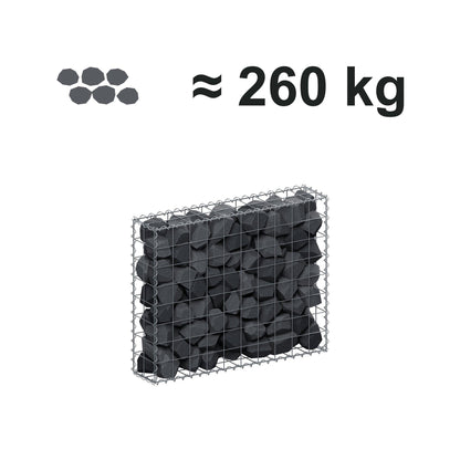 Gabione 100 cm x 80 cm x 20 cm (L x H x T), Maschenweite 10 cm x 10 cm, Spirale