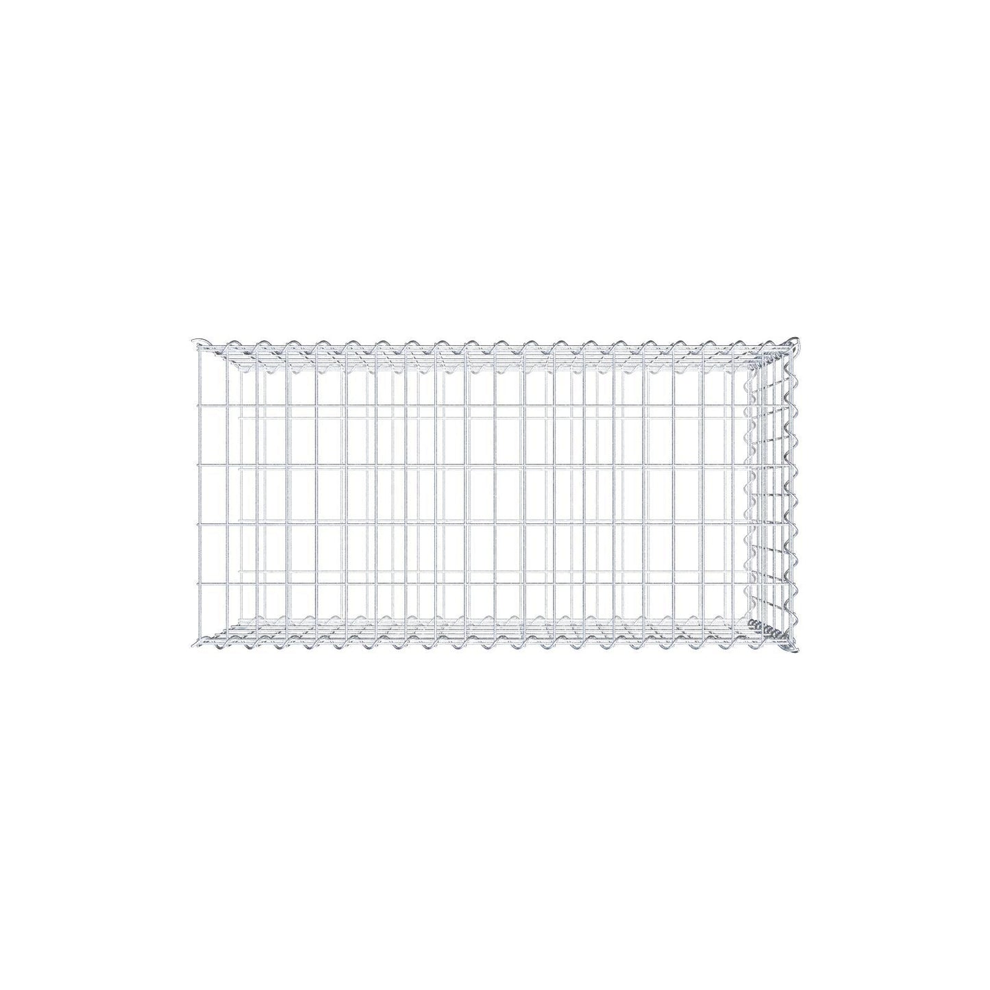 Gavión complementario tipo 2 100 cm x 50 cm x 50 cm (L x A x P), malla 5 cm x 10 cm, espiral
