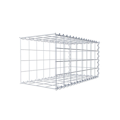 Gabbione aggiuntivo tipo 2 80 cm x 40 cm x 40 cm (L x H x P), dimensione maglia 10 cm x 10 cm, a spirale