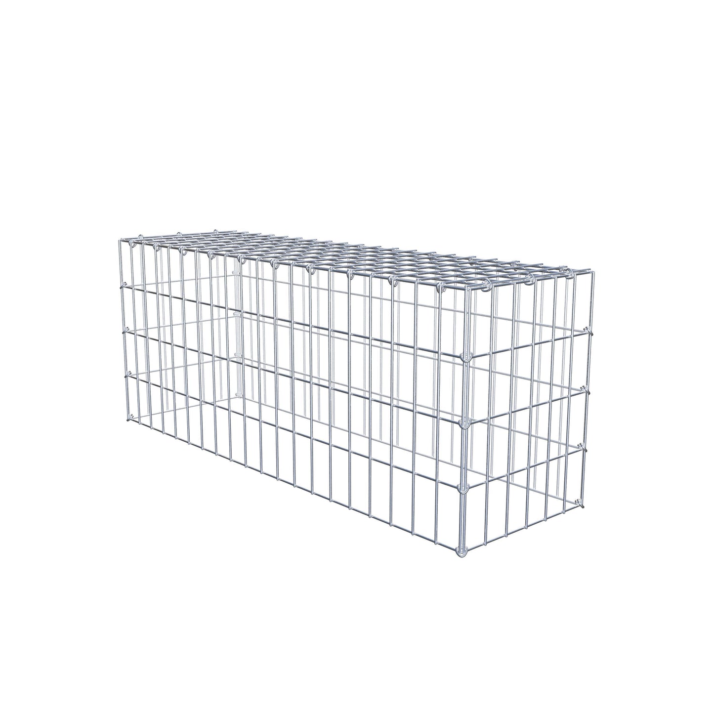 Gavión complementario de tipo 3 100 cm x 40 cm x 30 cm (largo x alto x fondo), malla 5 cm x 10 cm, anillo en C