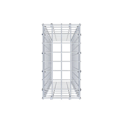 Gavión complementario de tipo 3 100 cm x 20 cm x 40 cm (largo x alto x fondo), malla 5 cm x 10 cm, anillo en C